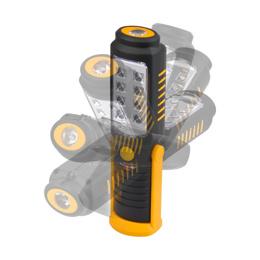 Brennenstuhl - Torcia da lavoro a LED LED/3xAA arancione