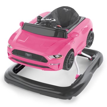 Bright Starts - 3‑in‑1 Baby-Lauflernhilfe FORD MUSTANG, Rosa