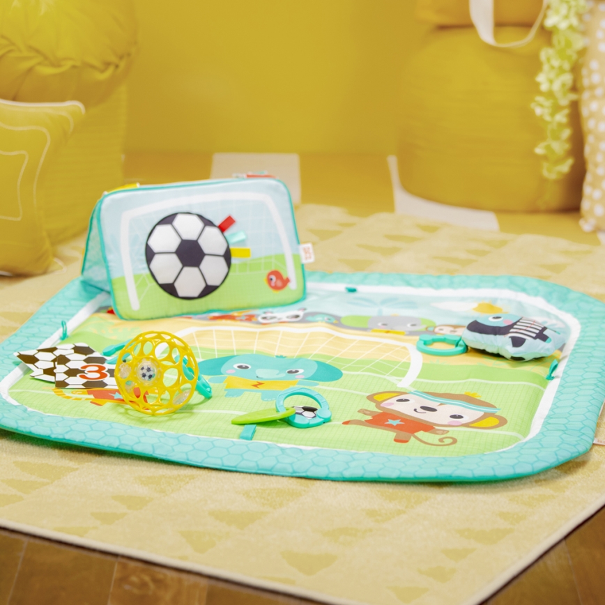 Bright Starts - Baby-Spieldecke OBALL GRIP & KICK 3xAA