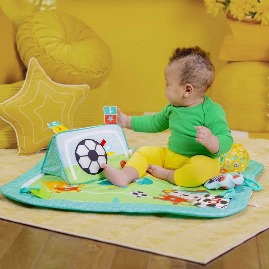 Bright Starts - Baby-Spieldecke OBALL GRIP & KICK 3xAA