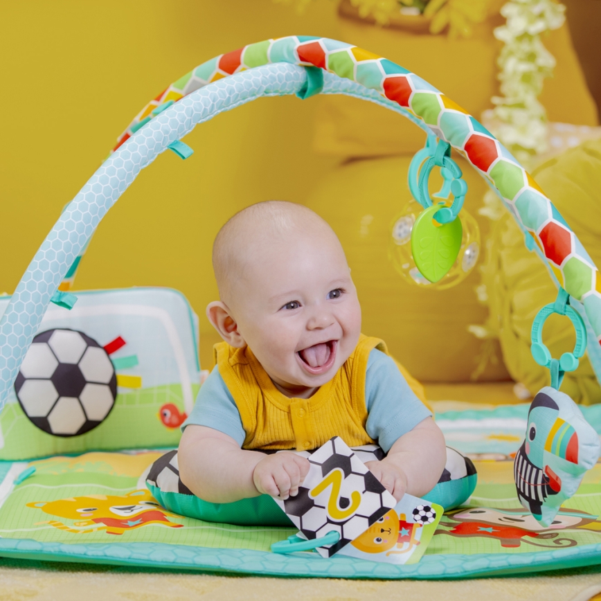 Bright Starts - Baby-Spieldecke OBALL GRIP & KICK 3xAA