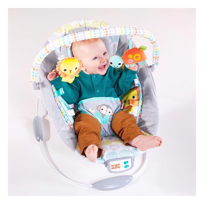 Bright Starts - Chaise longue vibrante pour enfants avec mélodie WHIMSICAL WILD
