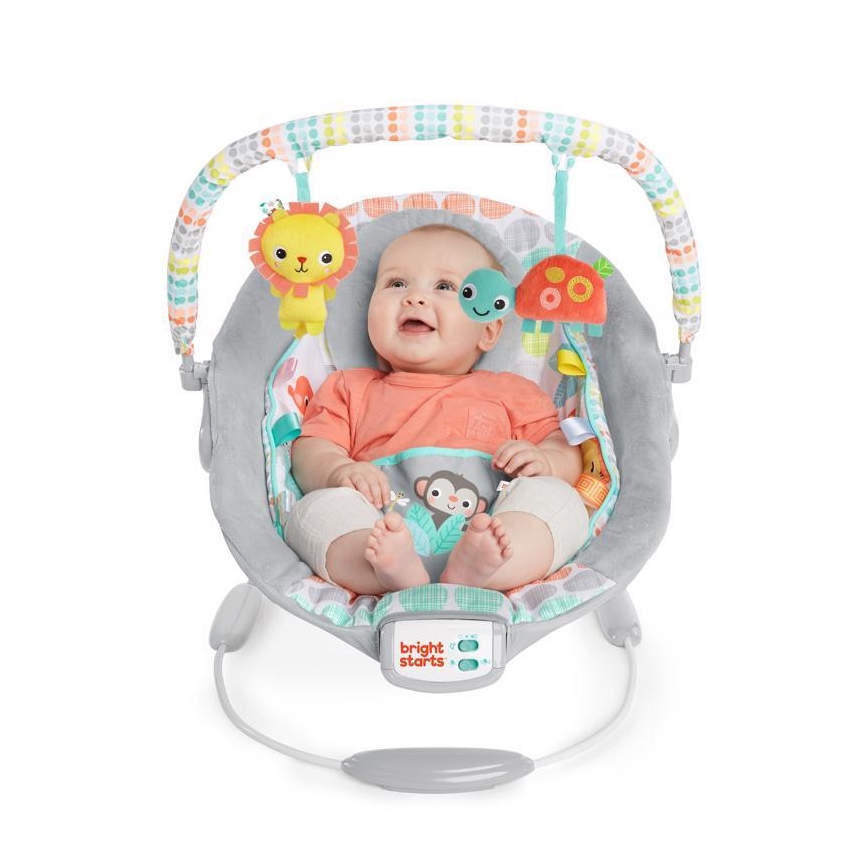 Bright Starts - Chaise longue vibrante pour enfants avec mélodie WHIMSICAL WILD