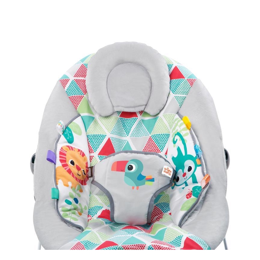 Bright Starts - Chaise longue vibrante pour enfants avec une mélodie TOUCAN TANGO