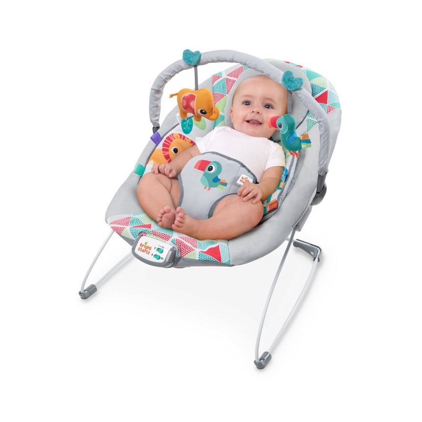 Bright Starts - Chaise longue vibrante pour enfants avec une mélodie TOUCAN TANGO