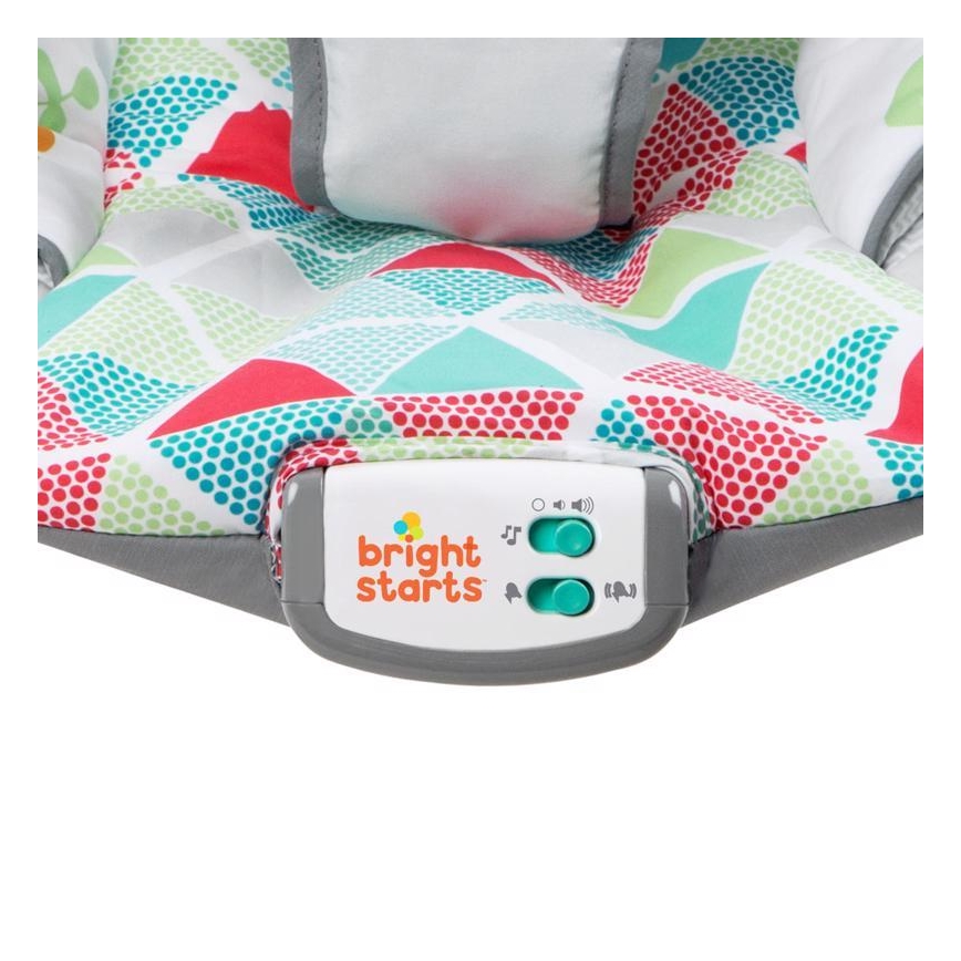 Bright Starts - Chaise longue vibrante pour enfants avec une mélodie TOUCAN TANGO