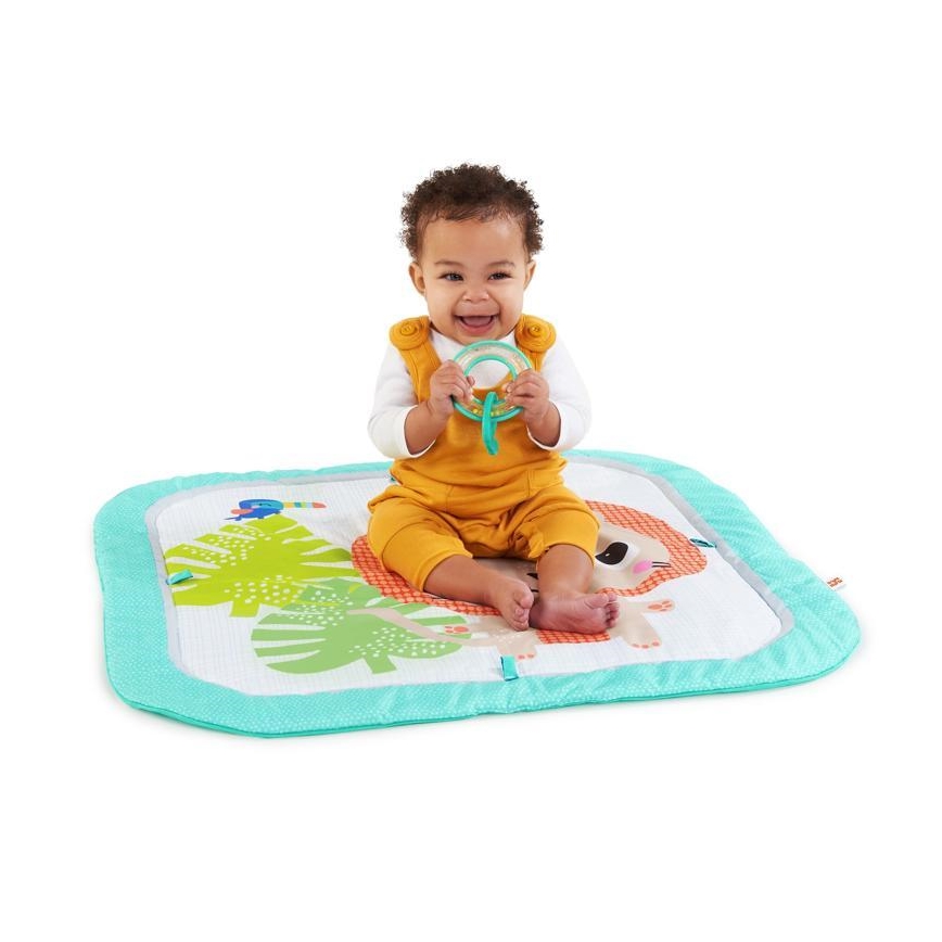 Bright Starts - Couverture pour enfants pour le jeu SAFARI turquoise