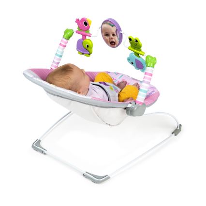 Bright Starts - Dondolo vibrante per bambini PINK PARADISE