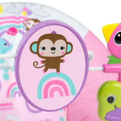 Bright Starts - Dondolo vibrante per bambini PINK PARADISE