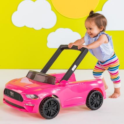 Bright Starts - Trotteur pour bébé 3 en 1 FORD MUSTANG rose