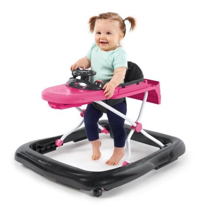 Bright Starts - Trotteur pour bébé 3 en 1 FORD MUSTANG rose
