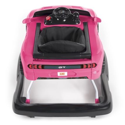 Bright Starts - Trotteur pour bébé 3 en 1 FORD MUSTANG rose