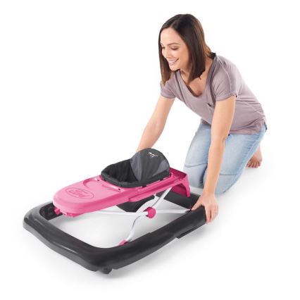 Bright Starts - Trotteur pour bébé 3 en 1 FORD MUSTANG rose