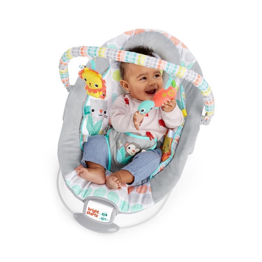 Bright Starts - Vibrationsliege für Kinder mit Melodie WHIMSICAL WILD