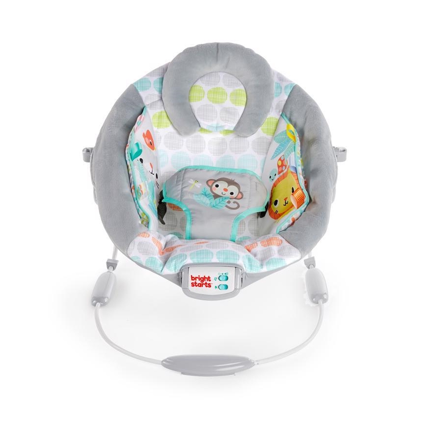 Bright Starts - Vibrationsliege für Kinder mit Melodie WHIMSICAL WILD
