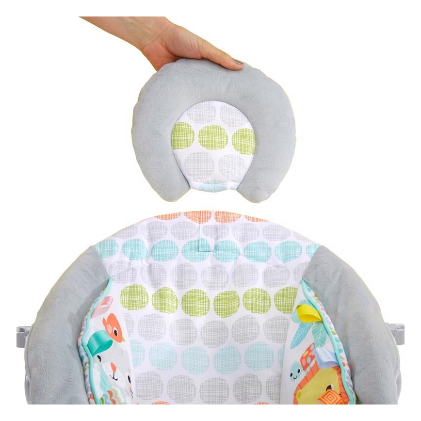Bright Starts - Vibrationsliege für Kinder mit Melodie WHIMSICAL WILD