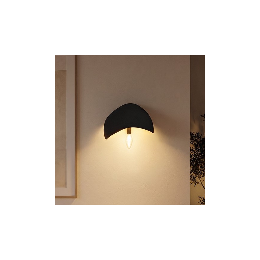 Brilagi - 2er-Set Wandleuchte WABI SABI, 1x E14/40W/230V, schwarz