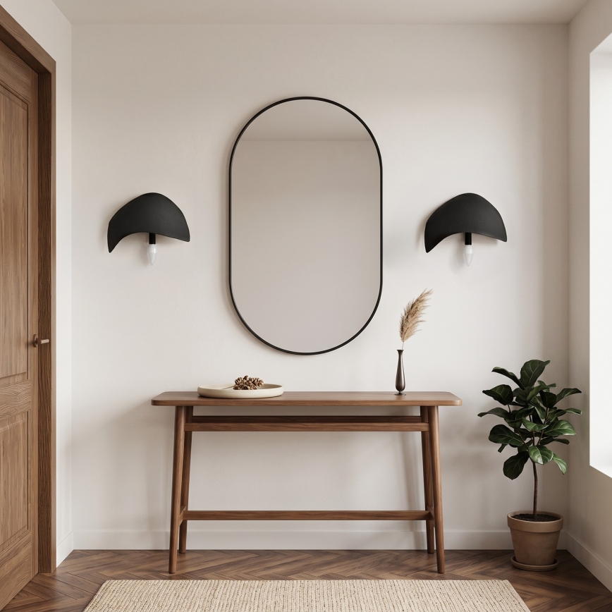 Brilagi - 2er-Set Wandleuchte WABI SABI, 1x E14/40W/230V, schwarz