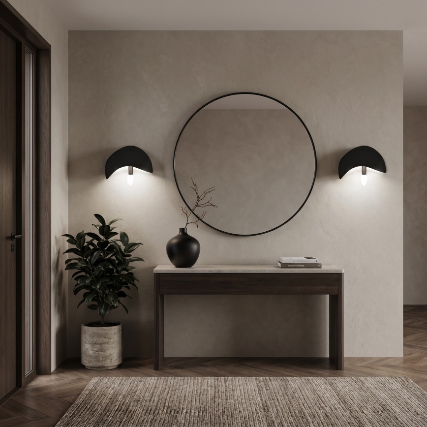Brilagi - 2er-Set Wandleuchte WABI SABI, 1x E14/40W/230V, schwarz