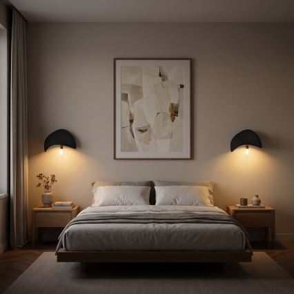 Brilagi - 2er-Set Wandleuchte WABI SABI, 1x E14/40W/230V, schwarz