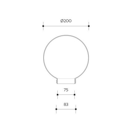 Brilagi - Abat-jour de rechange universel HARBOR E27, diam. 20 cm, blanc