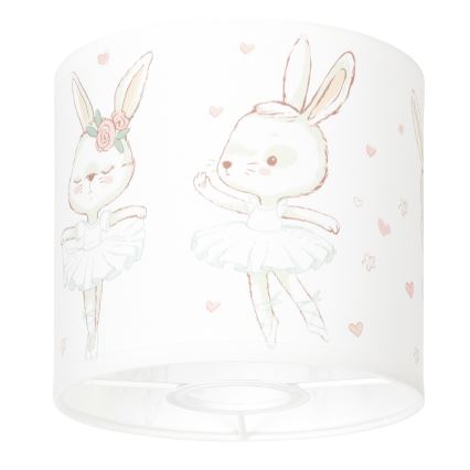 BRILAGI - Abat-jour universel BOBO E27 Ø 15 cm blanc/lapins