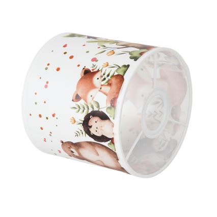 Brilagi - Abat-jour universel BOBO E27 Ø 15 cm blanc/motifs animaux