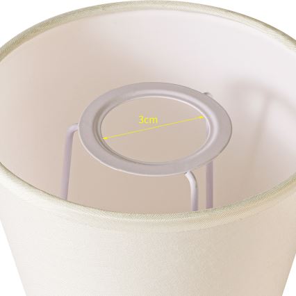 Brilagi - Abat-jour universel NUBILA E27 13x9 cm crème