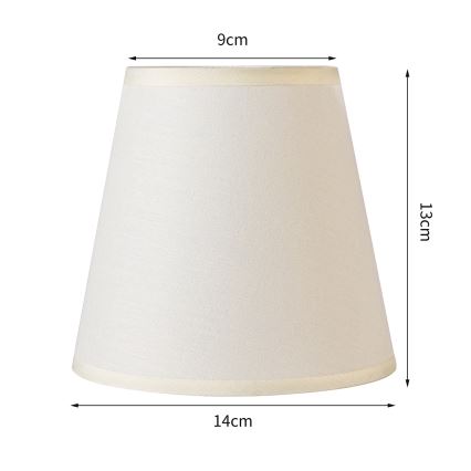 Brilagi - Abat-jour universel NUBILA E27 13x9 cm crème