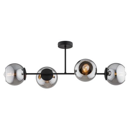BRILAGI - Anbau-Deckenleuchte DIOR 4xE27/60W/230V schwarz/rauchgrau