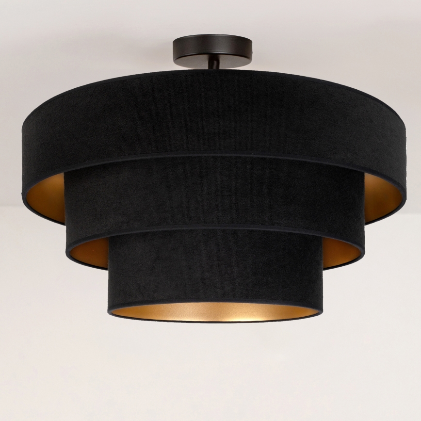Brilagi - Anbau-Deckenleuchte LUNETA 1xE27/60W/230V Ø 40 cm schwarz/gold