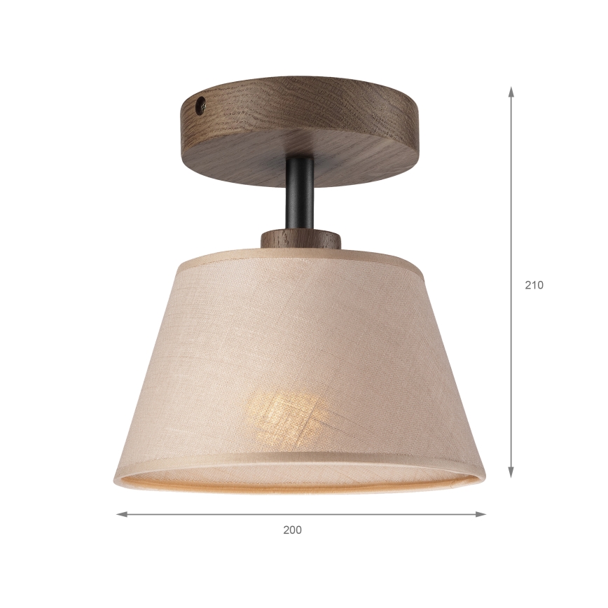 Brilagi - Anbauleuchte ANTHONY 1xE14/60W/230V Eiche/beige