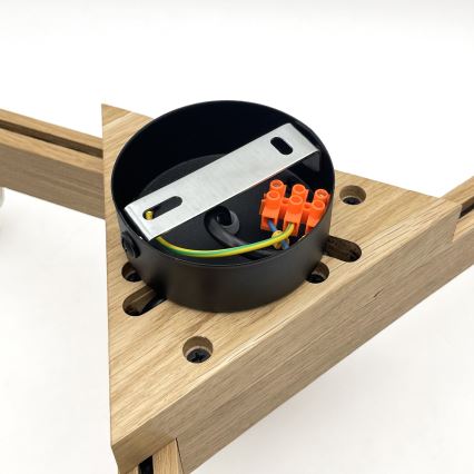 Brilagi - Anbauleuchte ANTHONY 3xE14/40W/230V Eiche/schwarz