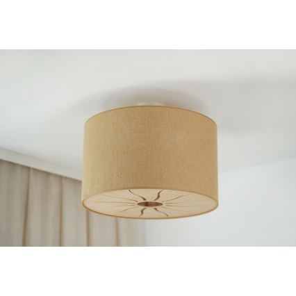 Brilagi - Anbauleuchte COUNTRY ROLLER 1xE27/15W/230V d 45 cm beige