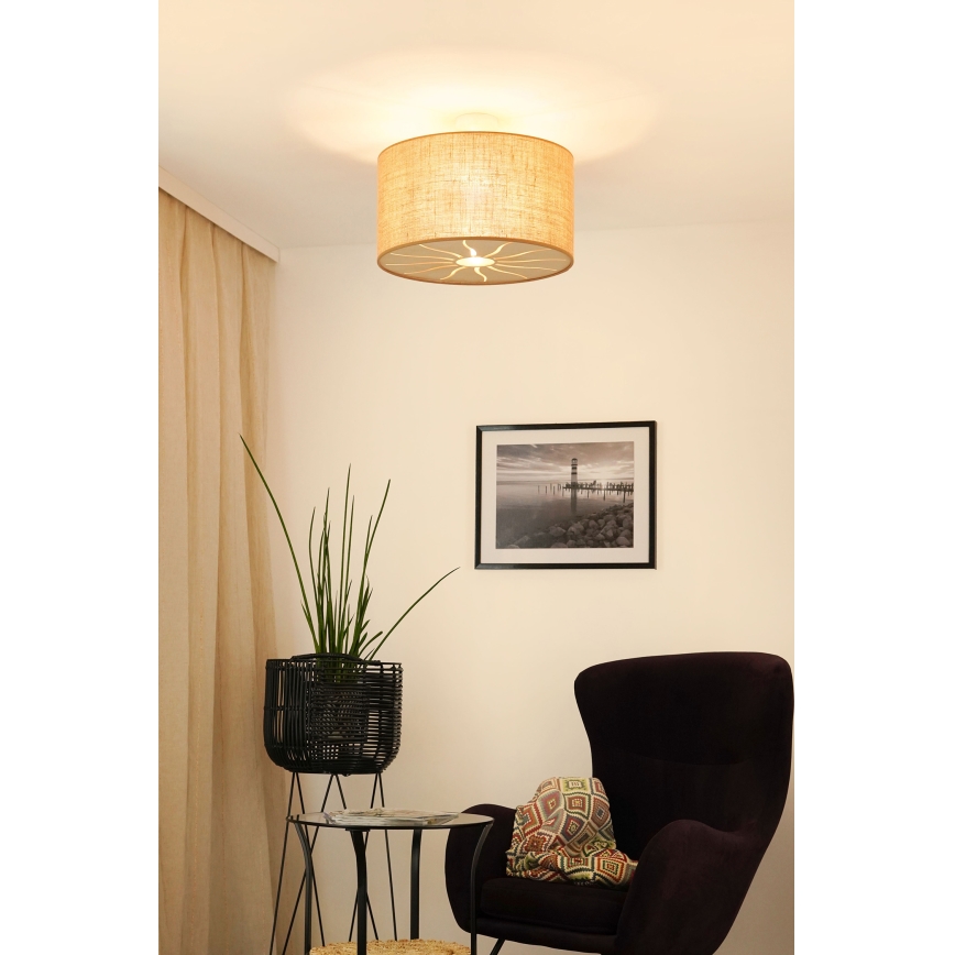 Brilagi - Anbauleuchte COUNTRY ROLLER 1xE27/15W/230V d 45 cm beige