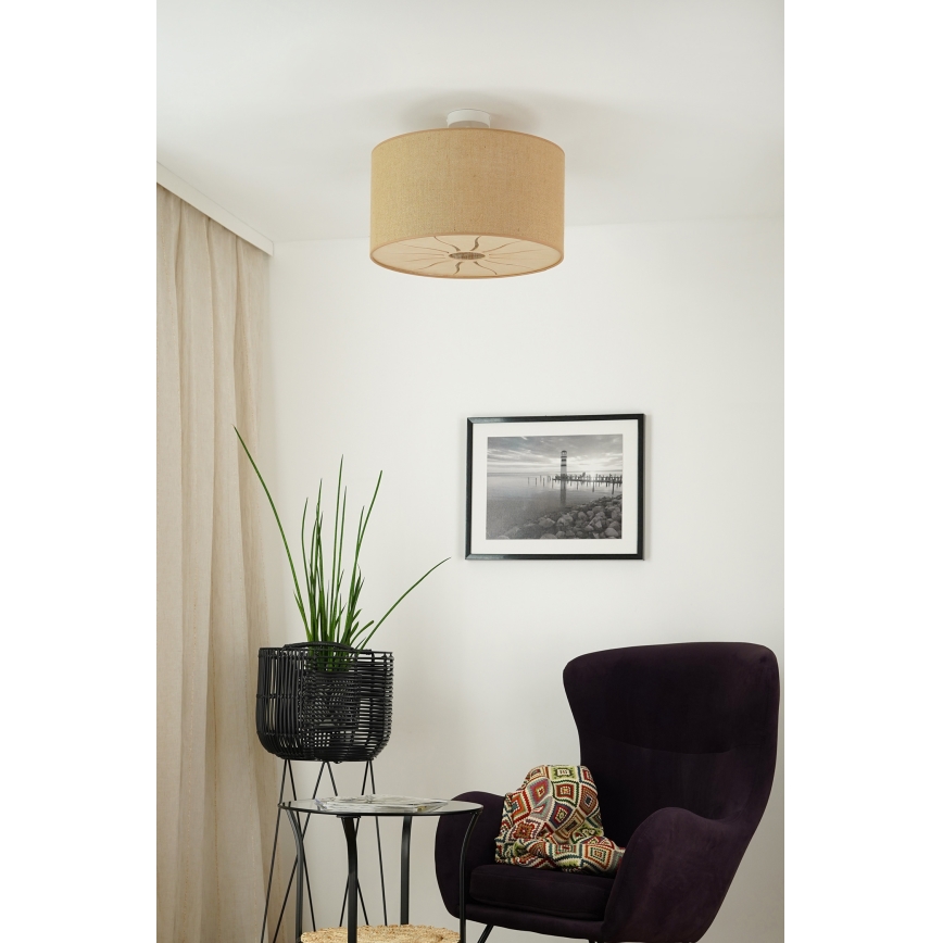Brilagi - Anbauleuchte COUNTRY ROLLER 1xE27/15W/230V d 45 cm beige