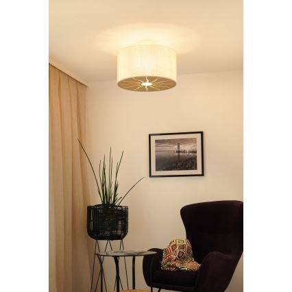 Brilagi - Anbauleuchte COUNTRY ROLLER 1xE27/15W/230V d 45 cm cremefarben