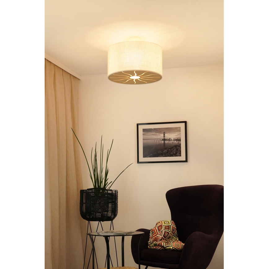 Brilagi - Anbauleuchte COUNTRY ROLLER 1xE27/15W/230V d 45 cm cremefarben