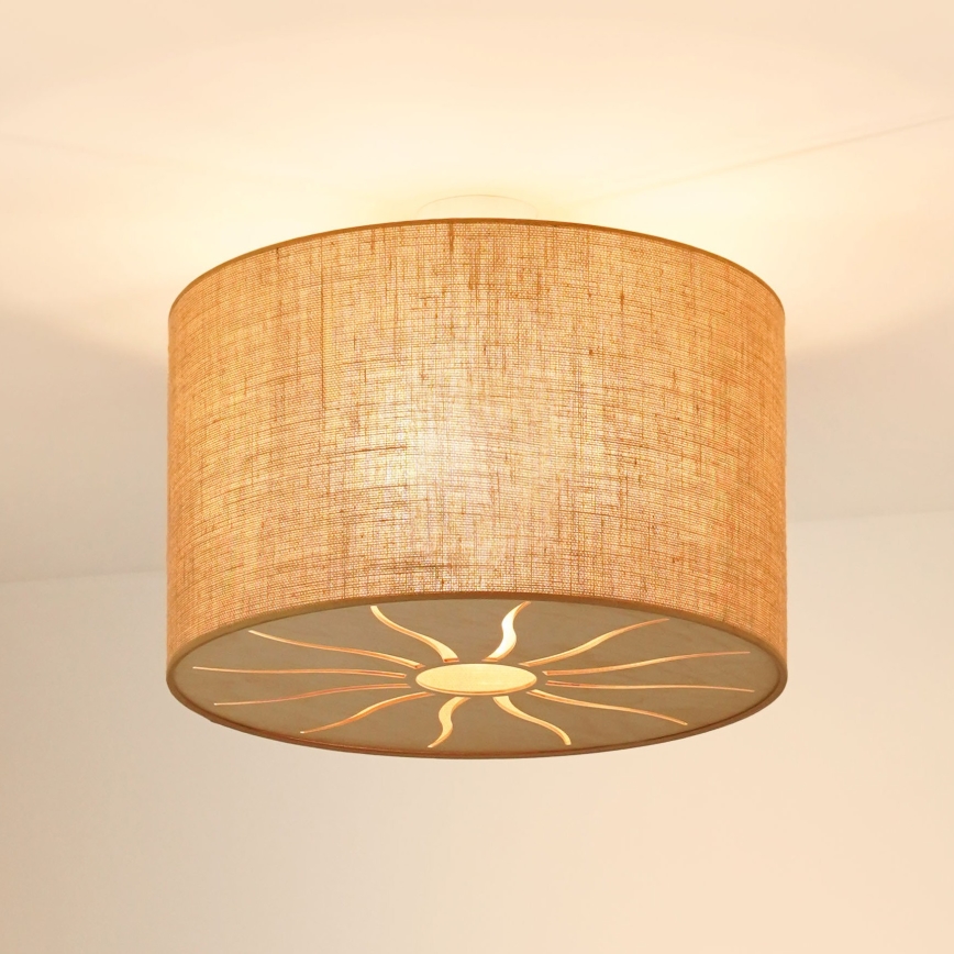 Brilagi - Anbauleuchte COUNTRY ROLLER 1xE27/15W/230V d 50 cm beige