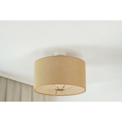 Brilagi - Anbauleuchte COUNTRY ROLLER 1xE27/15W/230V d 50 cm beige