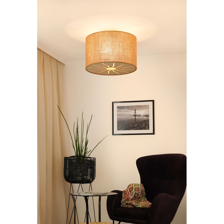 Brilagi - Anbauleuchte COUNTRY ROLLER 1xE27/15W/230V d 50 cm beige