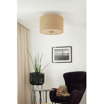 Brilagi - Anbauleuchte COUNTRY ROLLER 1xE27/15W/230V d 50 cm beige