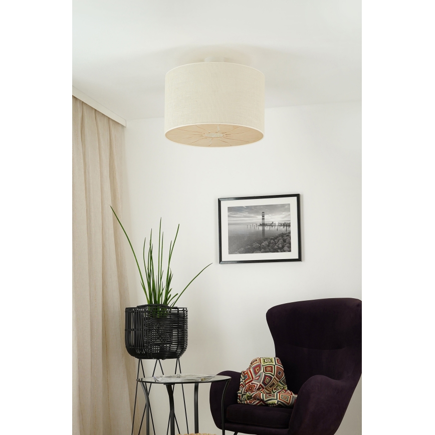 Brilagi - Anbauleuchte COUNTRY ROLLER 1xE27/15W/230V d 50 cm cremefarben