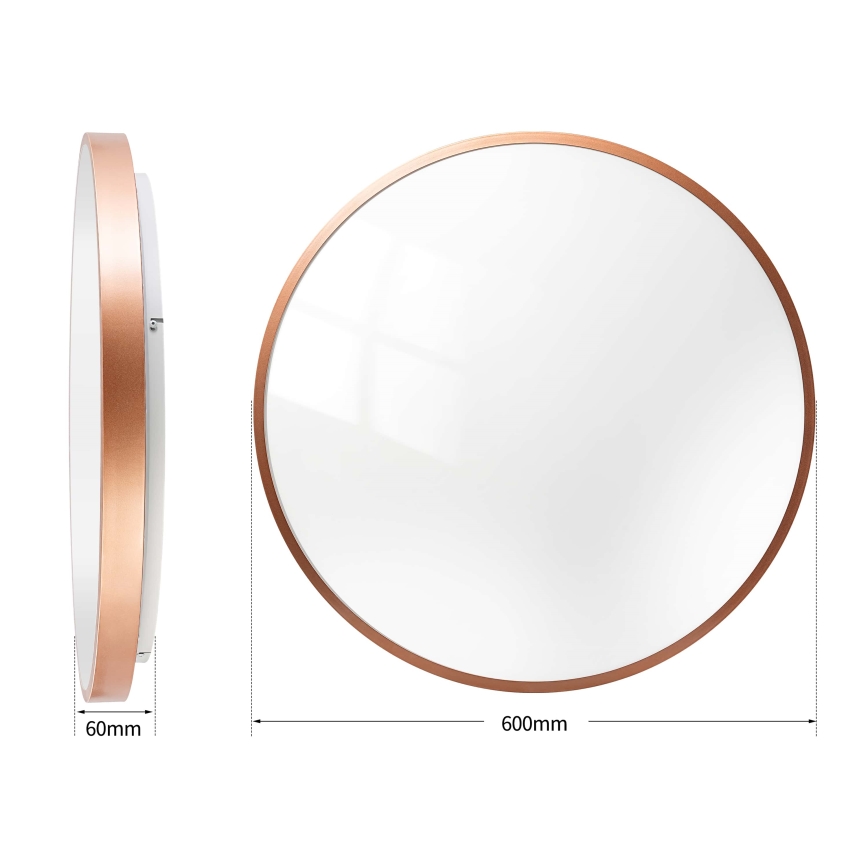 BRILAGI - Plafoniera LED dimmerabile GLASS POOL DOUBLE LED/80W/230V Ø 60 cm finitura rame + telecomando