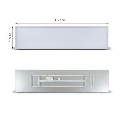 Brilagi - Plafoniera LED dimmerabile SLIMFRAME LED/58W/230V 120x30 cm 3000-6000K bianco + telecomando