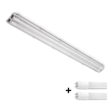 Brilagi - Apparecchio LED tecnico antipolvere per tubi T8 OPTIMA 2xG13/18W/230V 4000K IP65 128 cm
