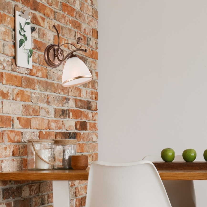 Brilagi - Applique a LED ANTICO 1xE27/60W/230V patina di bronzo