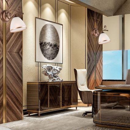 Brilagi - Applique a LED ANTICO 1xE27/60W/230V patina di bronzo