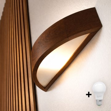 Brilagi - Applique a LED CARVALHO 1xE27/15W/230V rovere noce