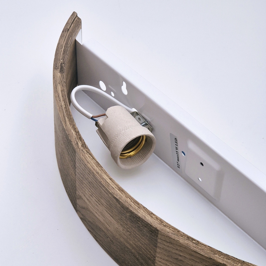 Brilagi - Applique a LED CARVALHO 1xE27/15W/230V rovere noce